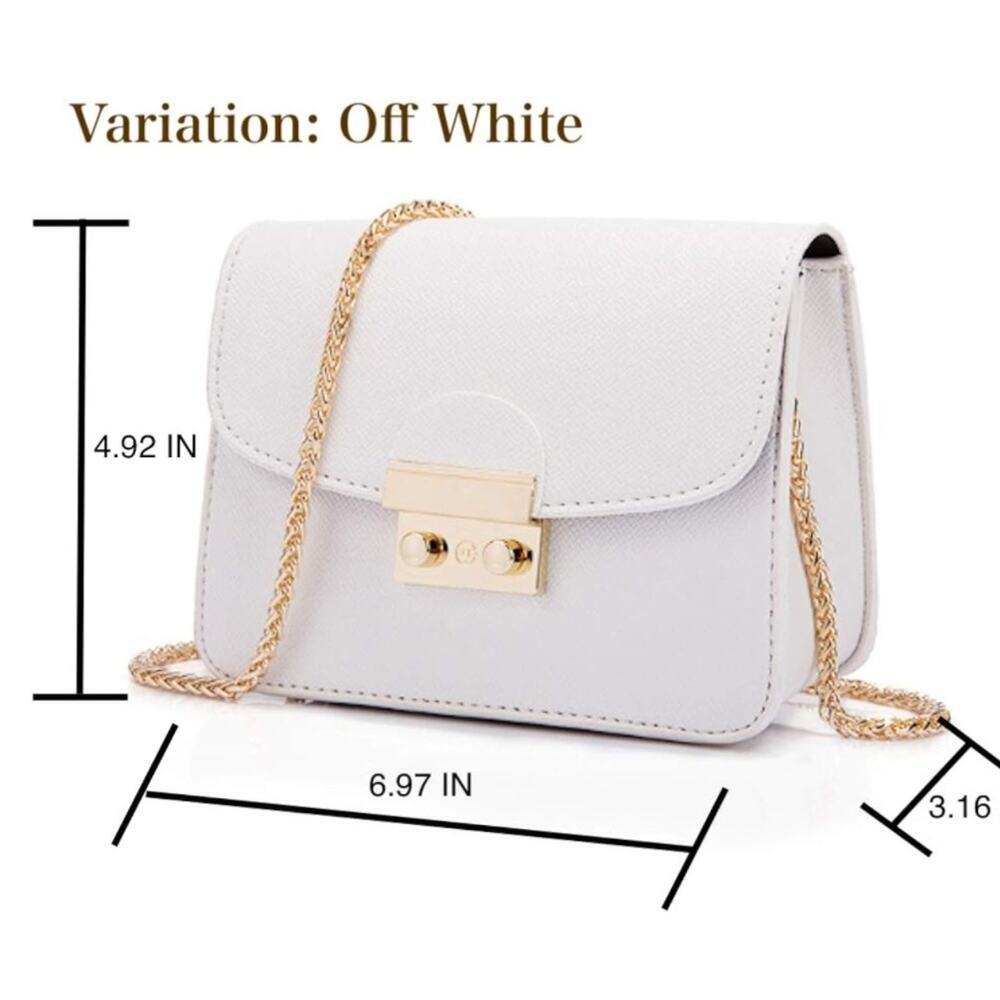 Amazon Small Evening Crossbody Chain Shoulder Clutch Purse Formal Bag - Yellow - Picture 9 of 10
